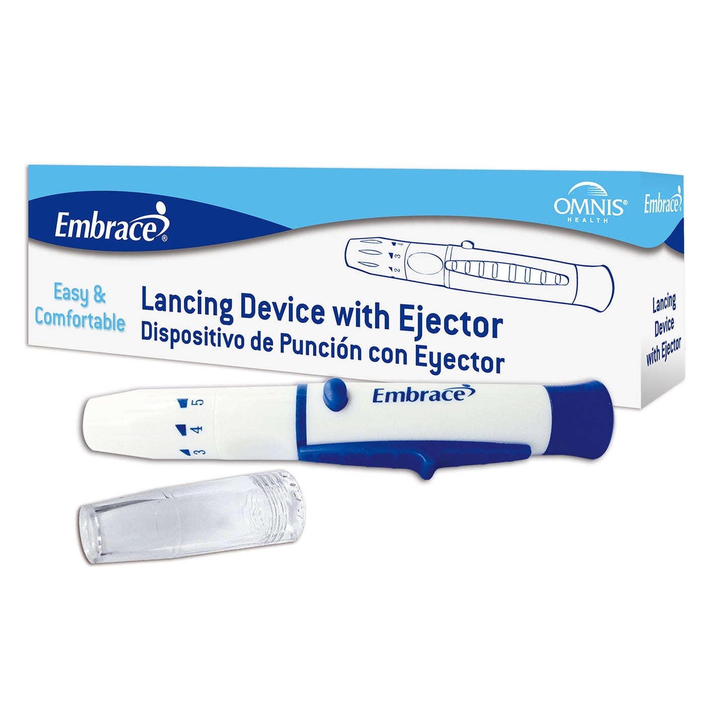 DEVICE, LANCET EMBRACE W/EJECTOR (1/BX)
