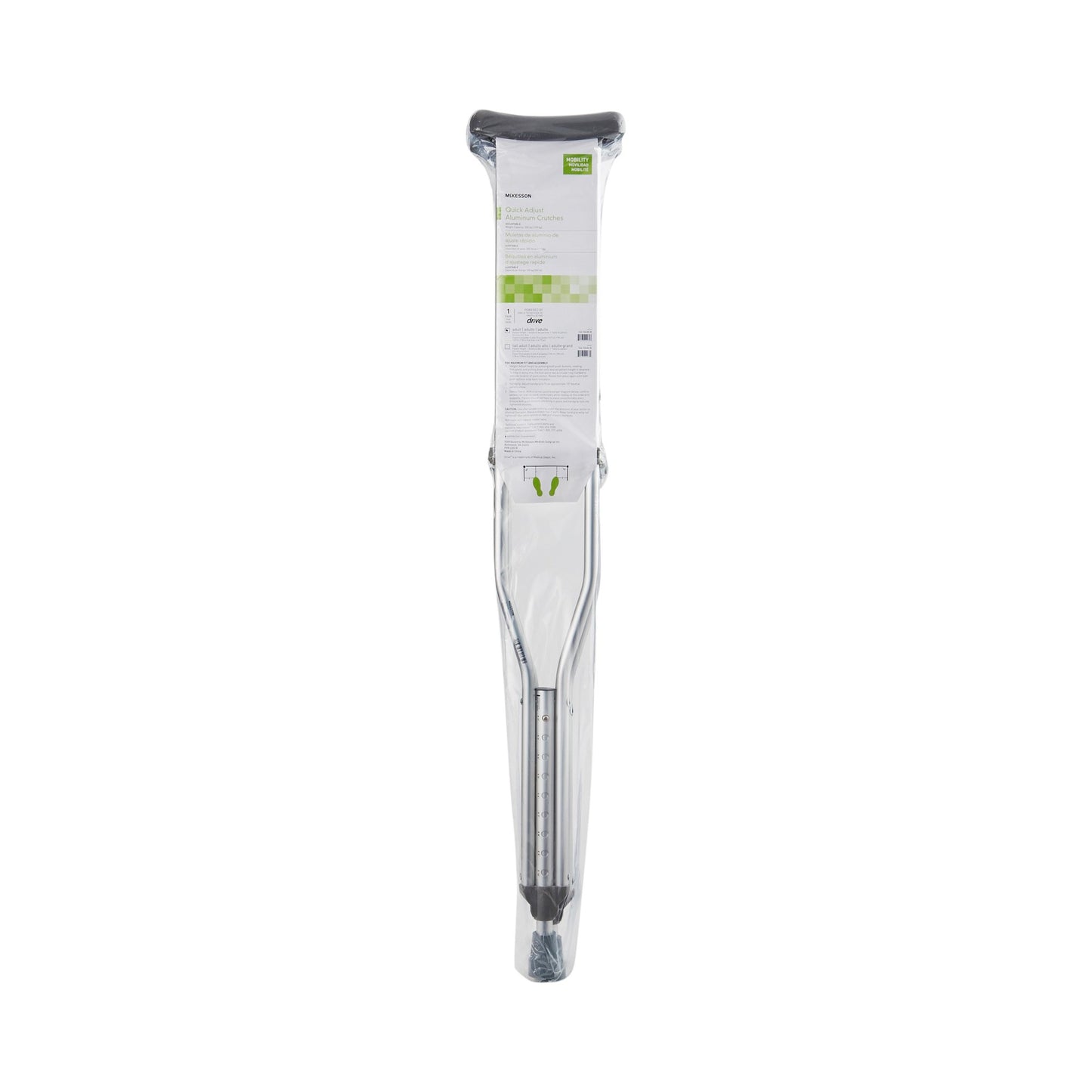 Crutch, Aluminum Quick Adjust for Adults up to 350 LB