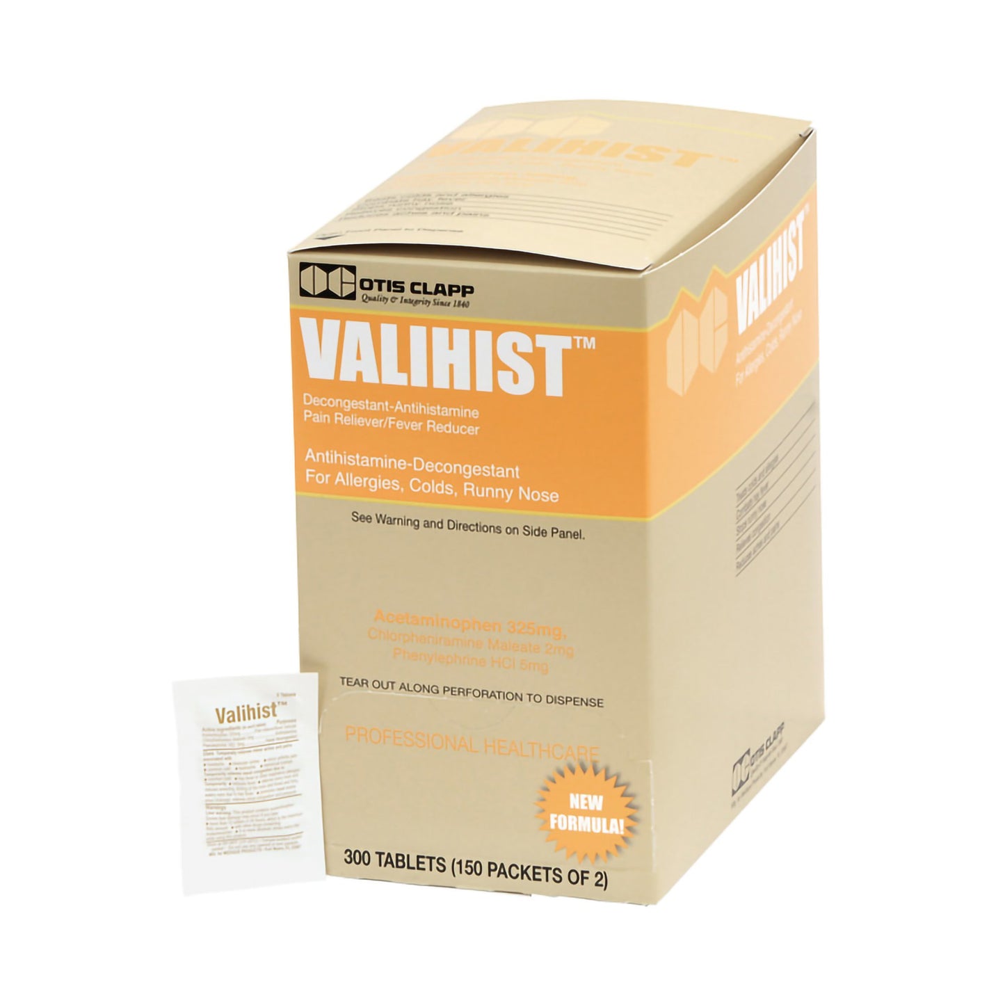 VALIHIST, TAB (2/PK 150PK/BX)