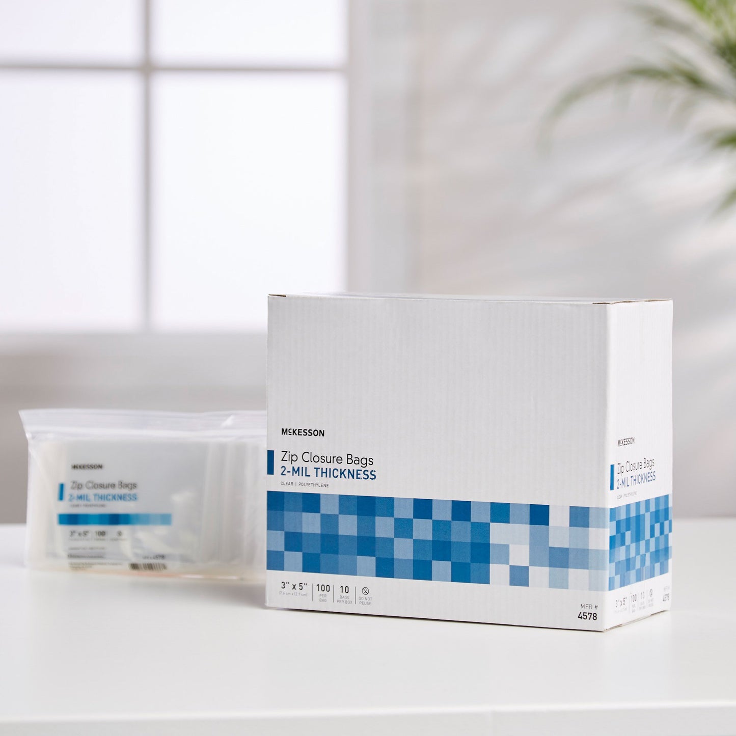 BAG, ZIP LOCK 3"X5" (100/PK 10PK/BX 12BX/CS)