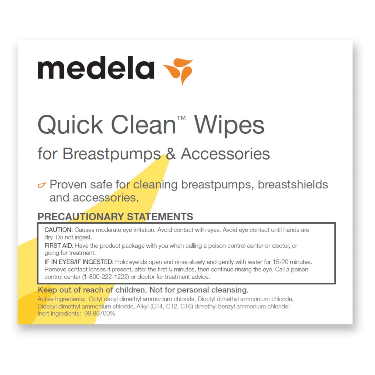WIPE, BREAST PMP/ACCESS QUICK CLEAN (40/BX 12BX/CS)