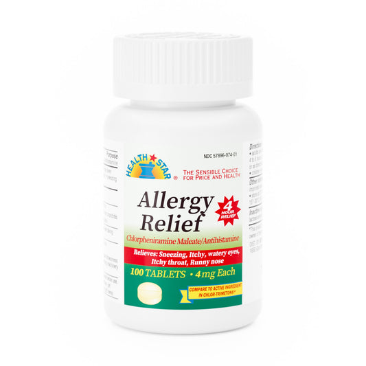 ALLERGY, TAB 4MG (100/BT 12BT/CS)