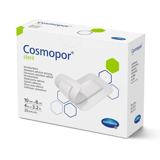Transparent Dressing with Pad Cosmopor® 3.2 X 4 Inch 4 Tab Delivery Rectangle Sterile