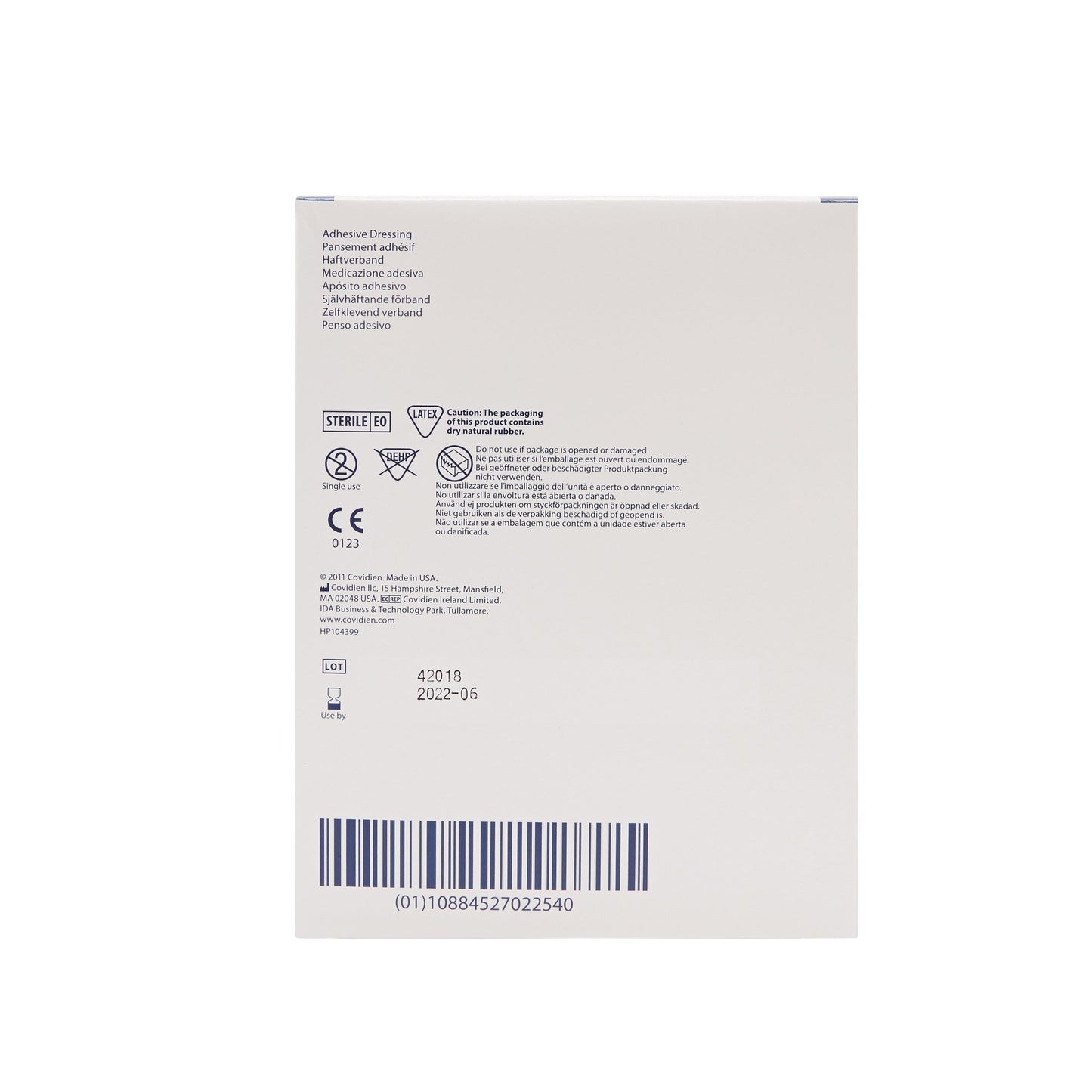 DRESSING, TELFA ADHSV STR 3"X 4" (100/CT) KENDAL