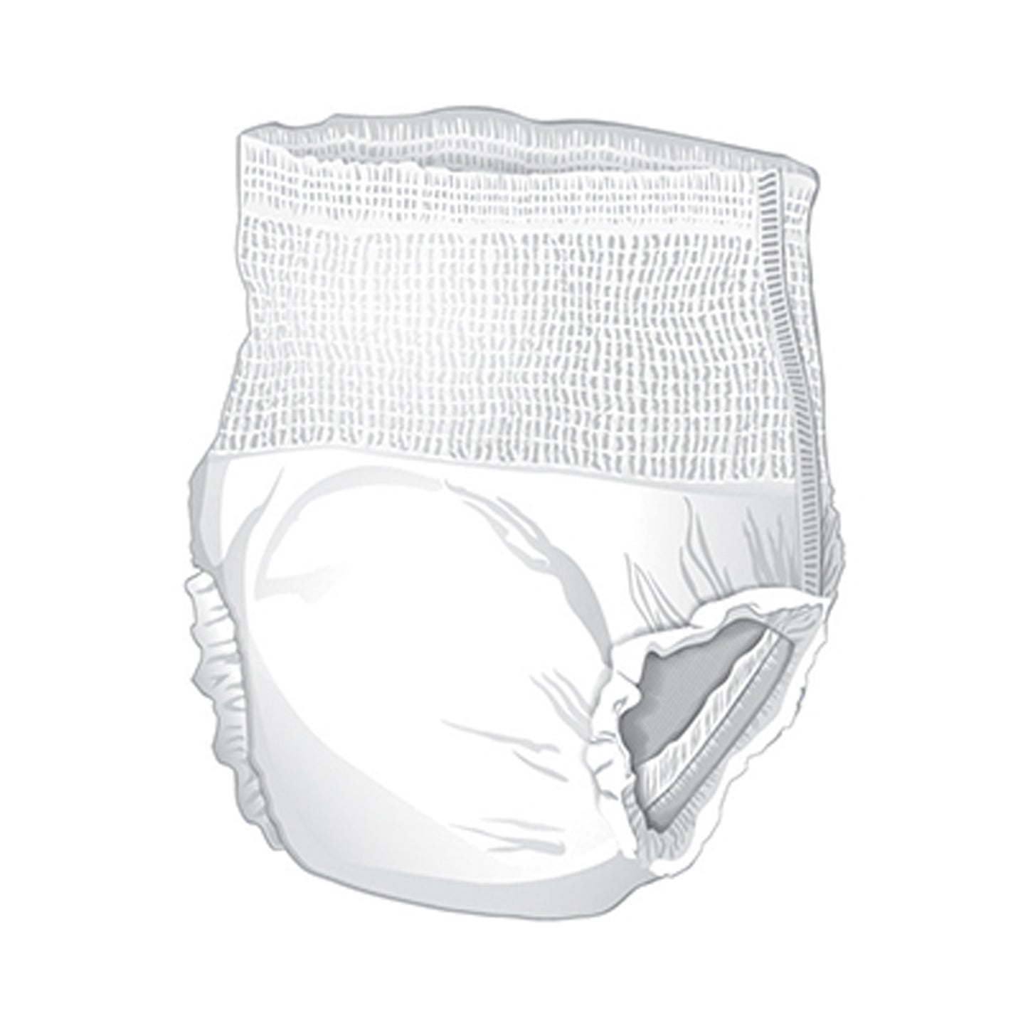 Unisex Adult Absorbent Underwear McKesson Classic Pull On with Tear Away Seams Large Disposable Light Absorbency