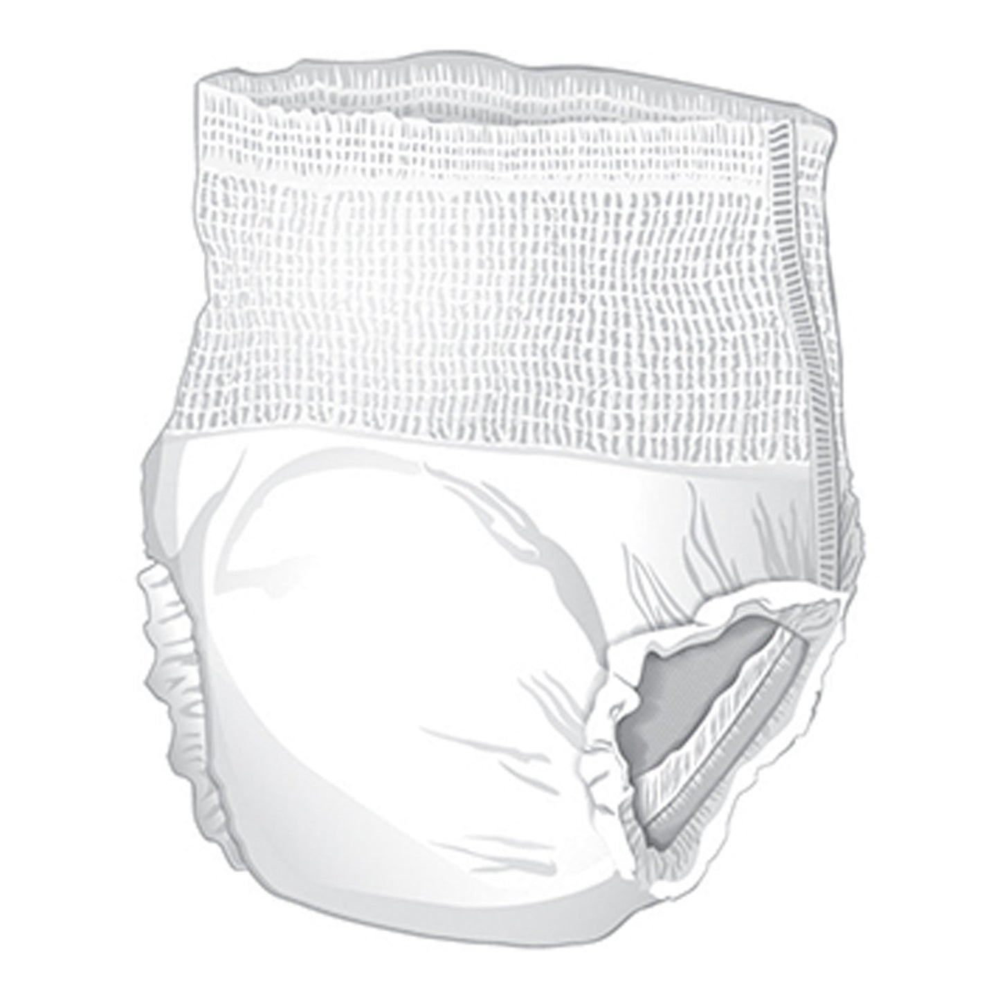 Unisex Adult Absorbent Underwear McKesson Ultra Pull On with Tear Away Seams Medium Disposable Heavy Absorbency