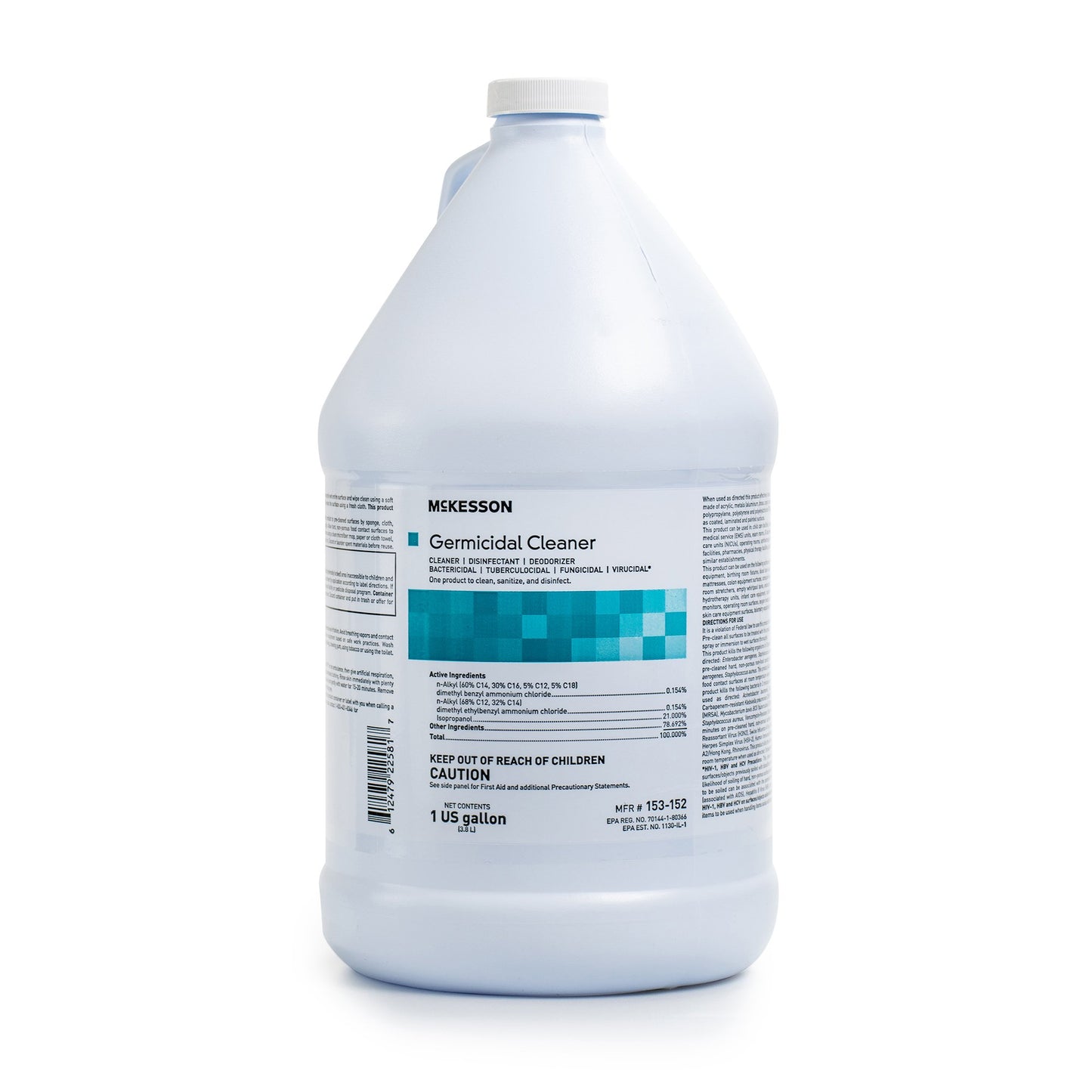 Surface Disinfectant Cleaner Alcohol Based Manual Pour Liquid 1 gal. Jug Alcohol Scent NonSterile