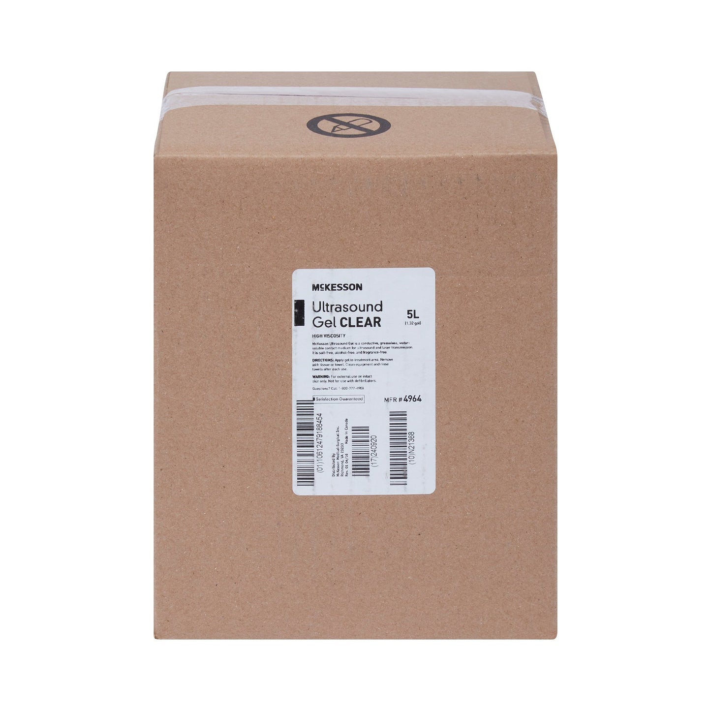 GEL, ULTRASOUND CLR 5L (4/CS)