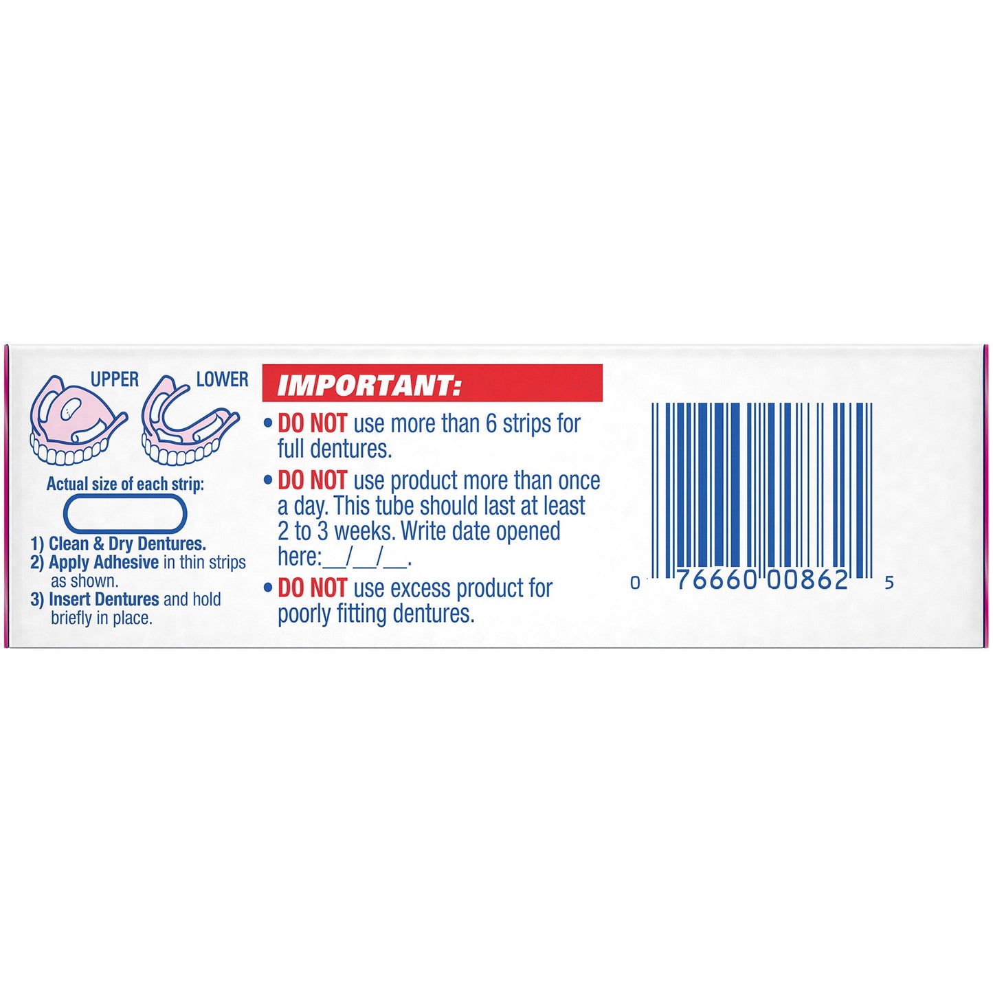 ADHESIVE, DENTURE FIXODENT ORIG CLEAN .75OZ (24/CS