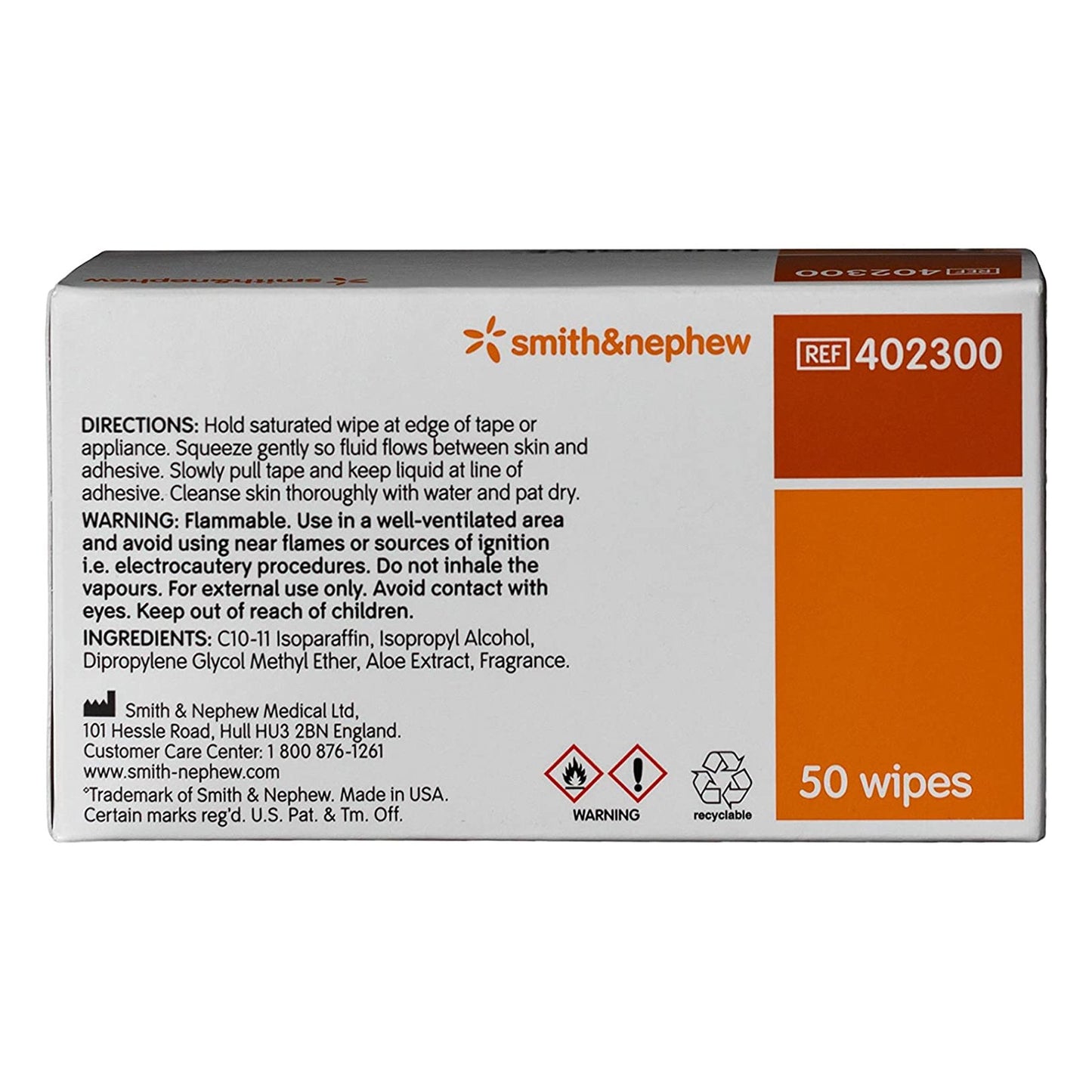 WIPE, ADHSV REMOVER UNI-SOLVE (50/BX)