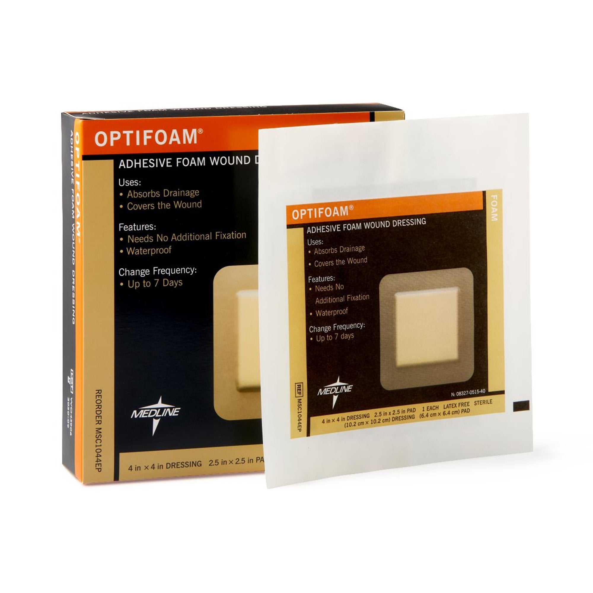 Optifoam® Adhesive with Border Foam Dressing, 4½ x 4½ Inch – Family ...