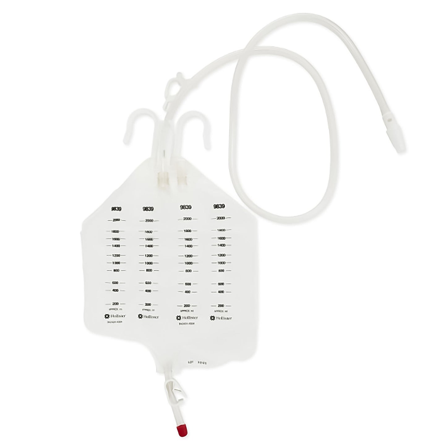 Hollister Urinary Drain Bag, Anti-Reflux, 2000 ml, Vinyl