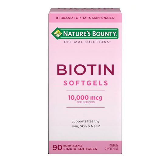 Nature's Bounty® Optimal Solutions Biotin 10,000 mcg Rapid Release Softgels