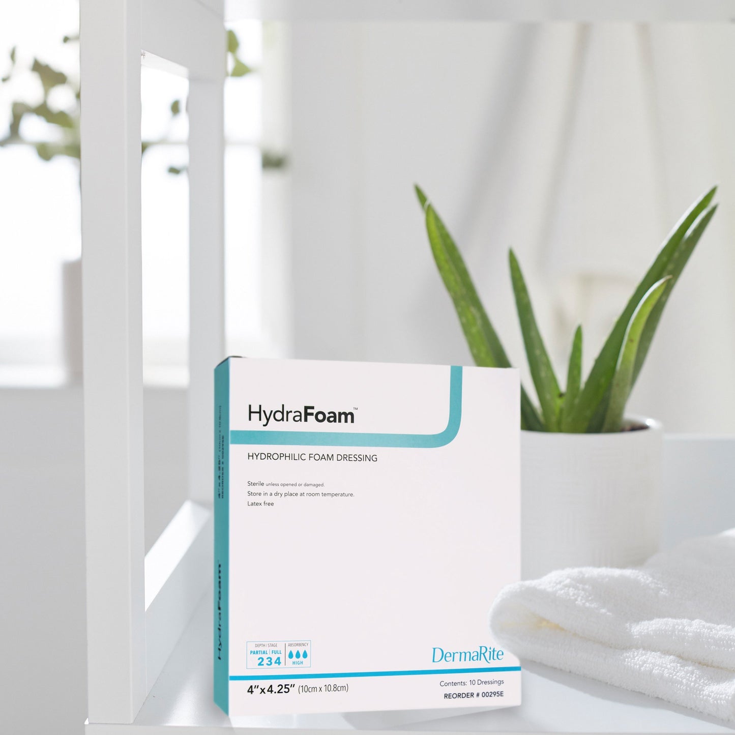DRESSING, HYDRAFOAM 4X4.25" (10/BX)