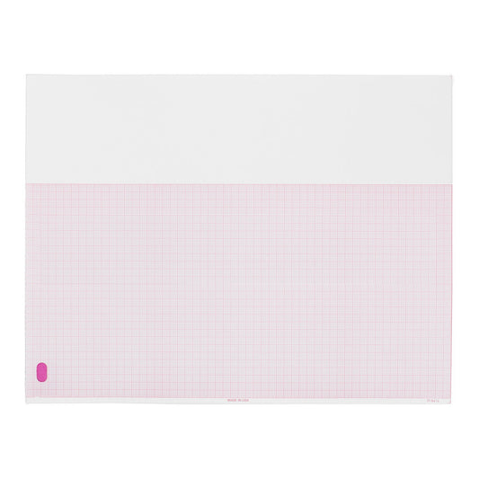 Philips ECG Recording Paper Thermal 8.5x11 Z-Fold Red Grid M3707A