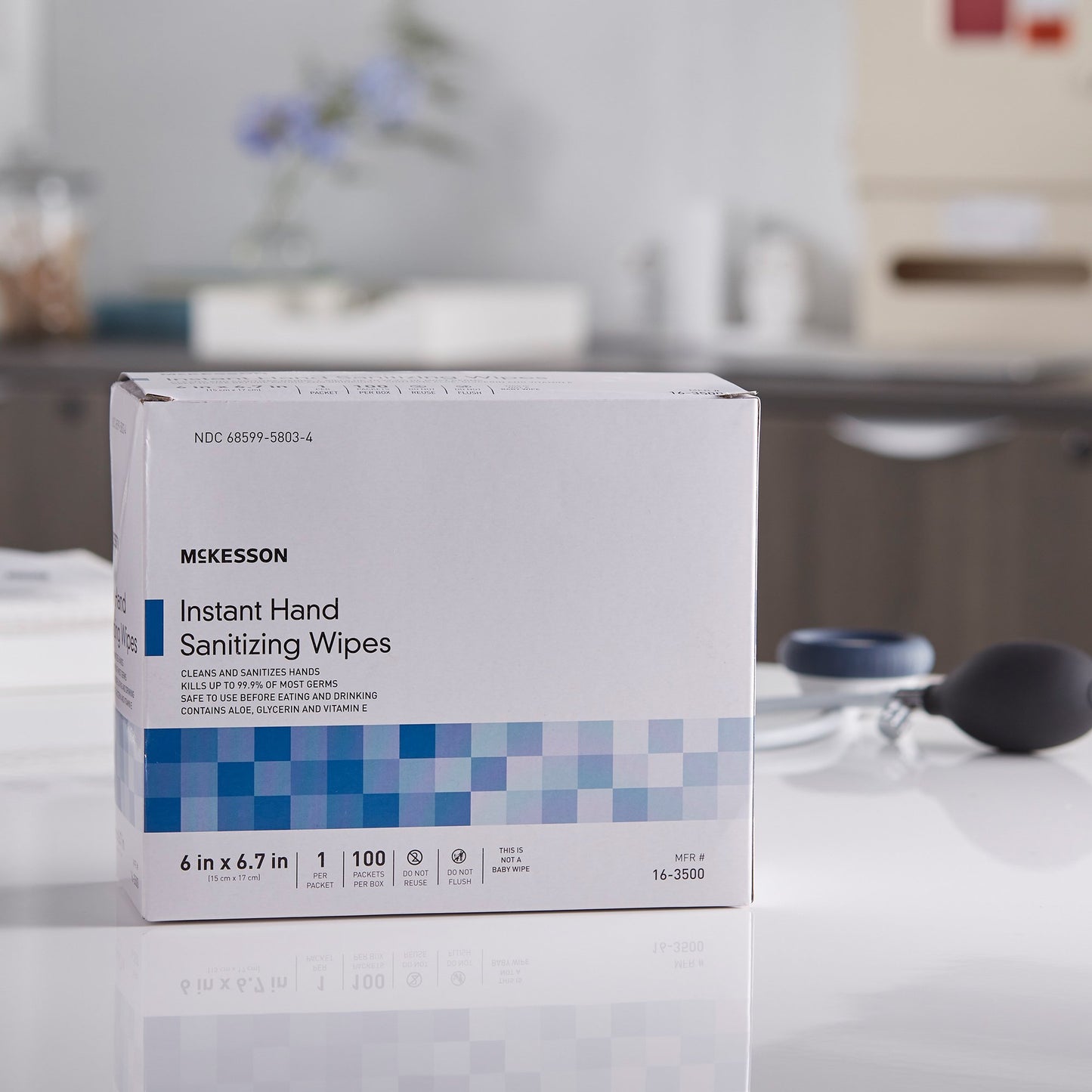 WIPE, SANITIZING HND PCKT 6.0"X6.7" (100/BX 10BX/CS)