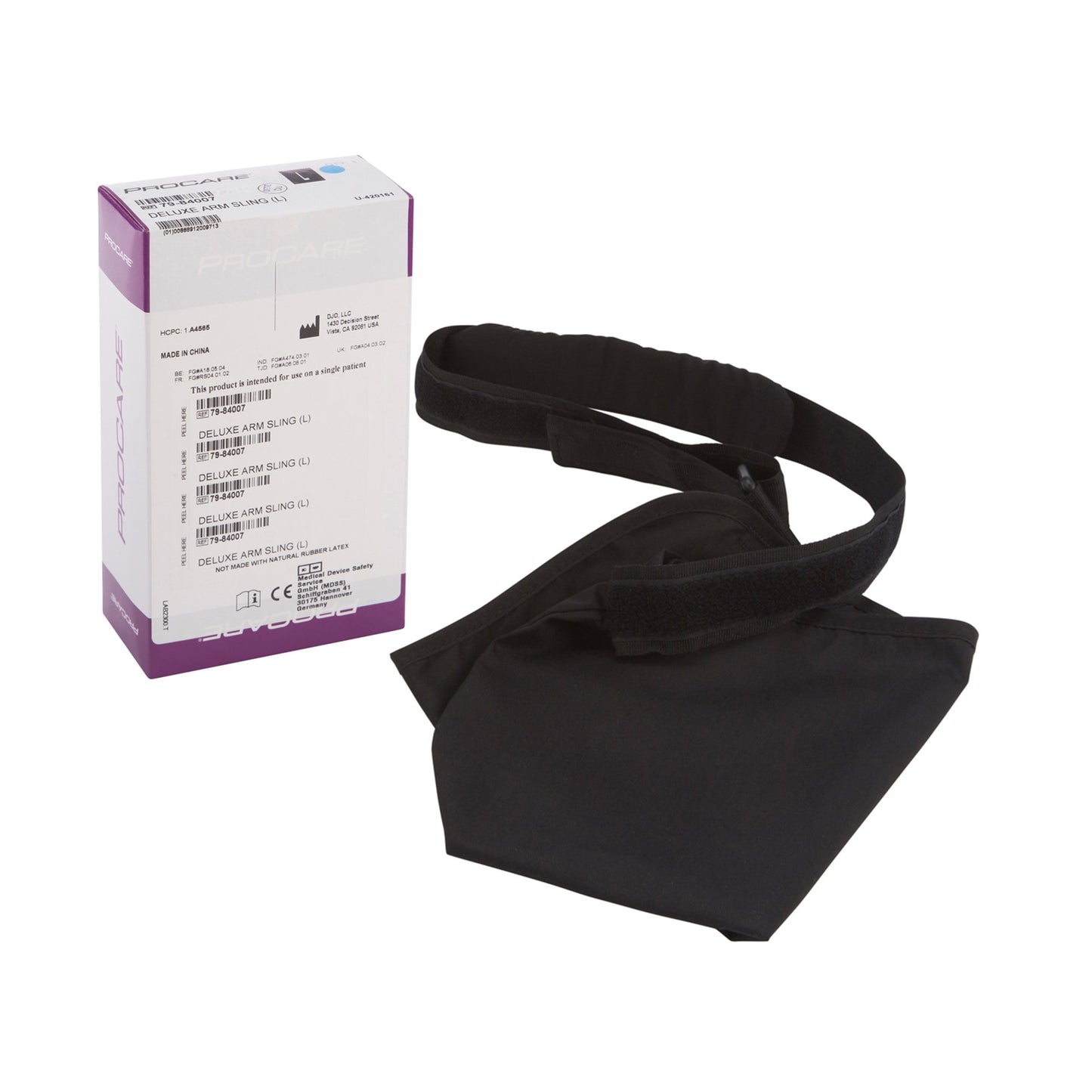 ProCare® Deluxe Arm Sling, Contact Closure, Blue, Large, 8-1/2 x 17-1/2 Inch