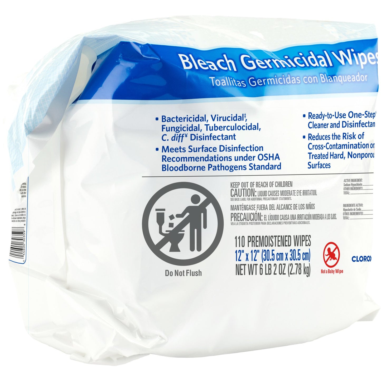 WIPE, CLOROX GERMICIDAL REFILL(110/BX 2BX/CS)