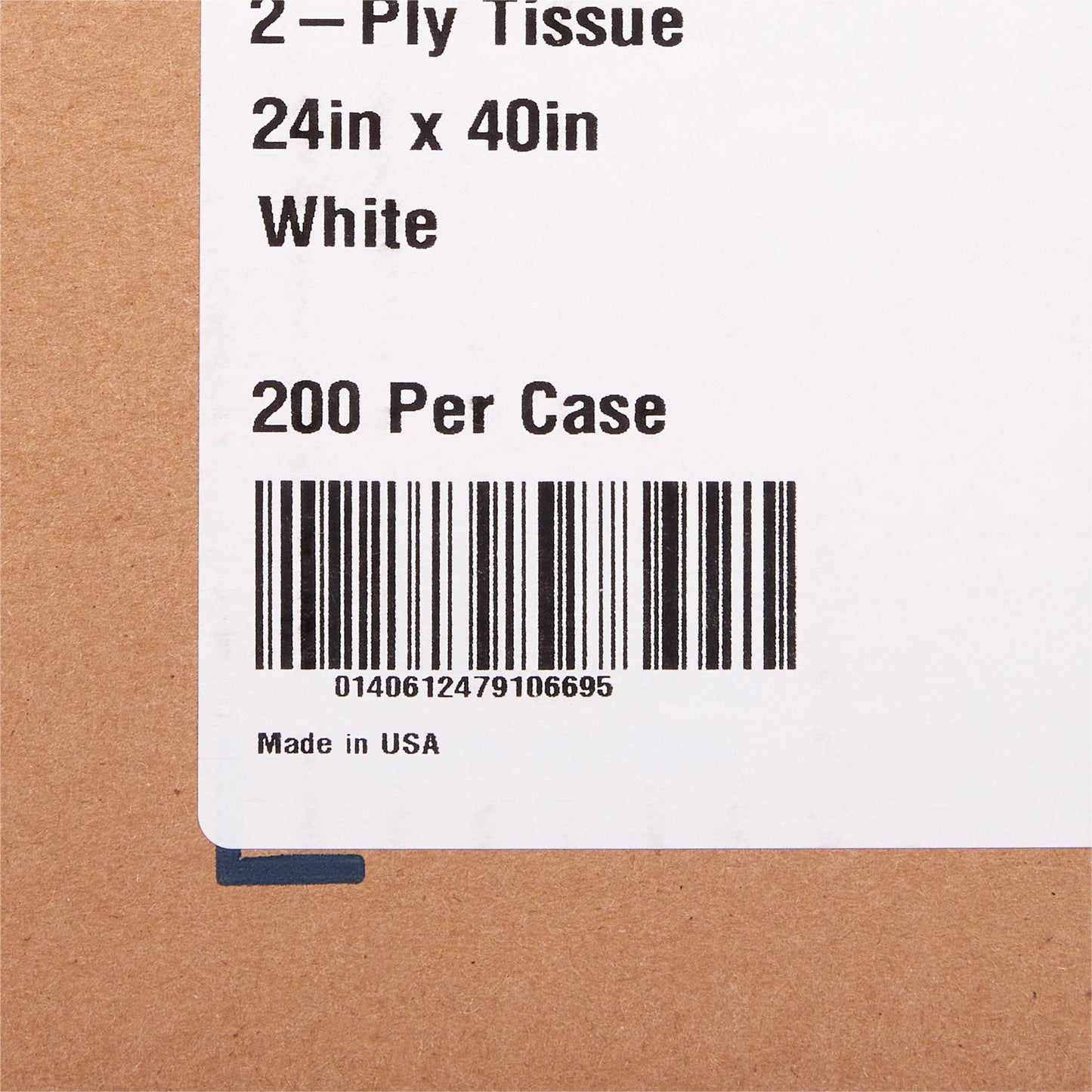 SHEET, DRAPE BREAST 2PLY WHT 24X40 (200/CS)