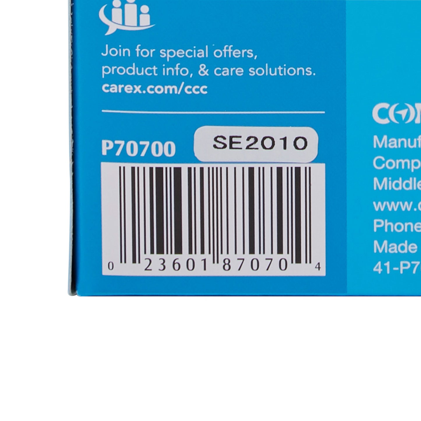URINAL, MALE W/CVR (6/CS) CAREXH