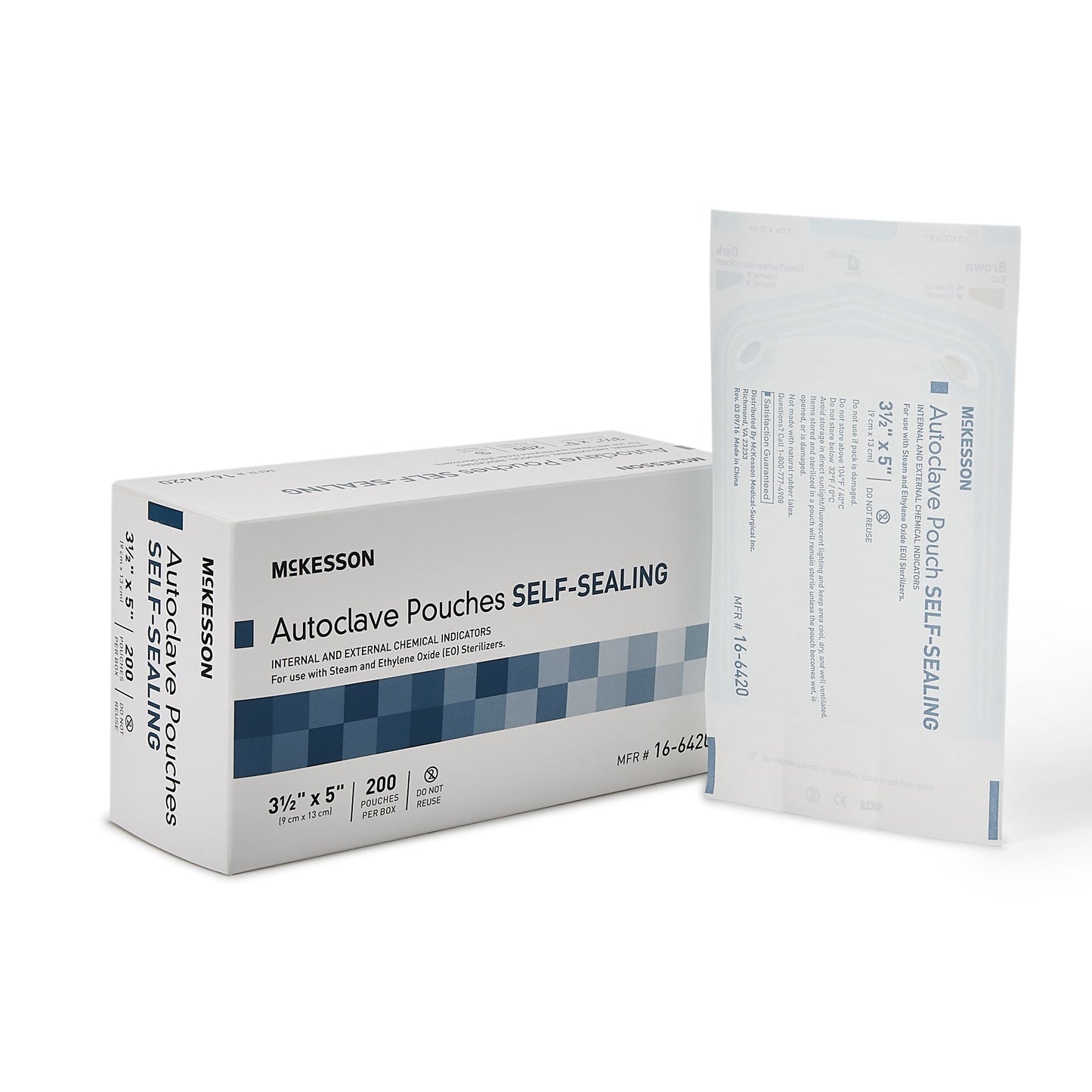 McKesson Sterilization Pouch, 3.5 x 5 Inch