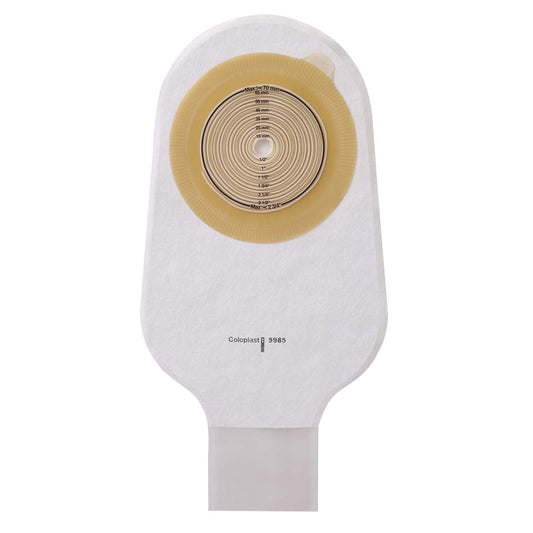 Assura® Flat 1-Piece Transparent Ileostomy Pouch, Cut to Fit 10 – 55 mm Stomas