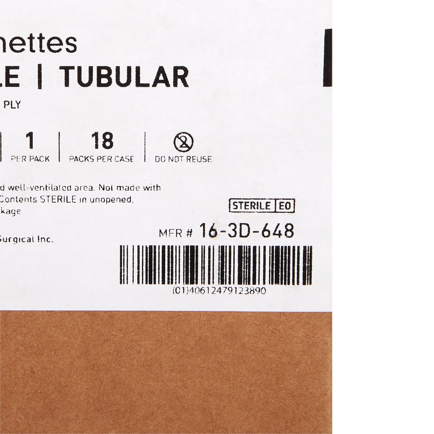 STOCKINETTE, TUBULAR 2PLY STR 6"X48"(18/CS)