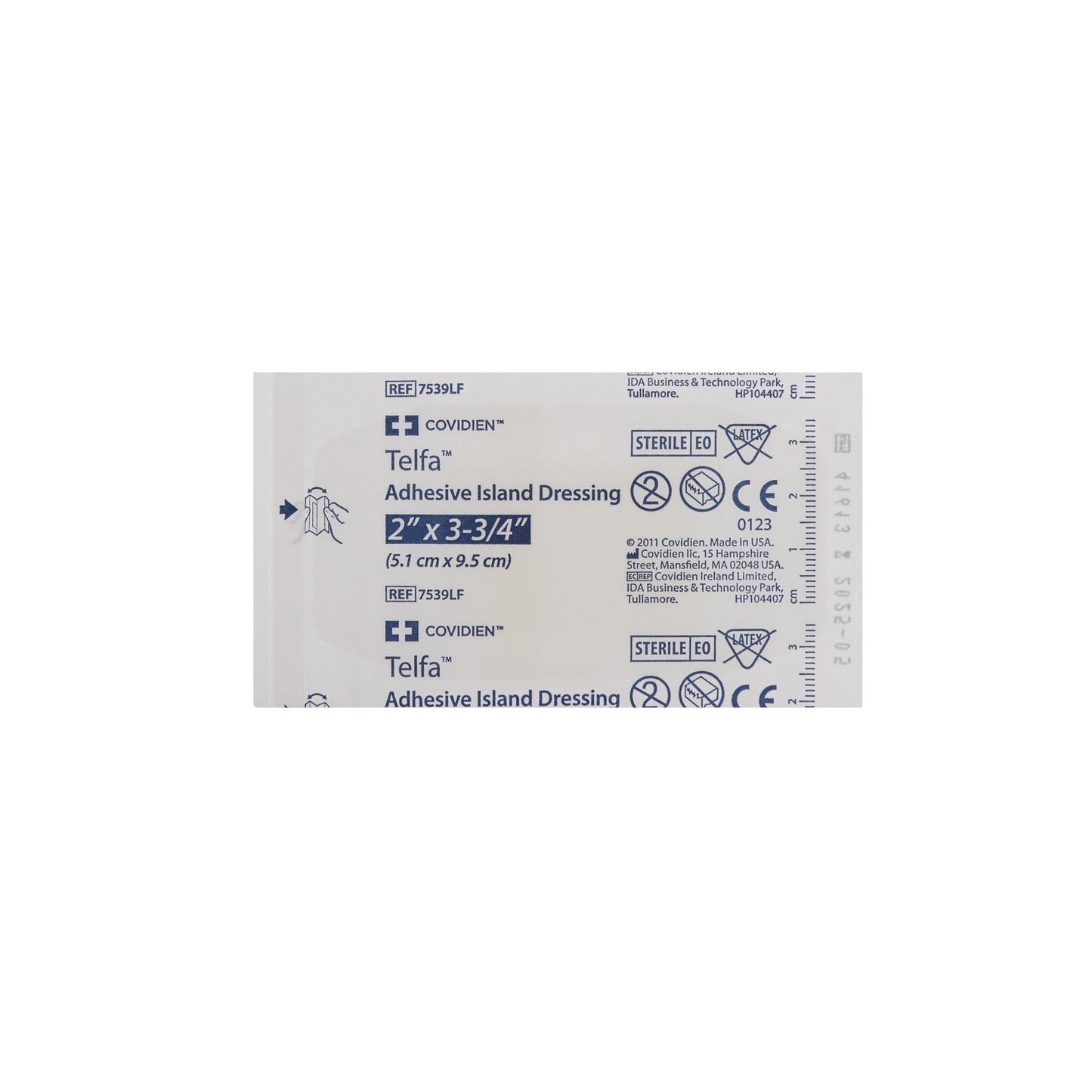 DRESSING, TELFA ISLAND 2"X3 3/4" (50/CT) KENDAL