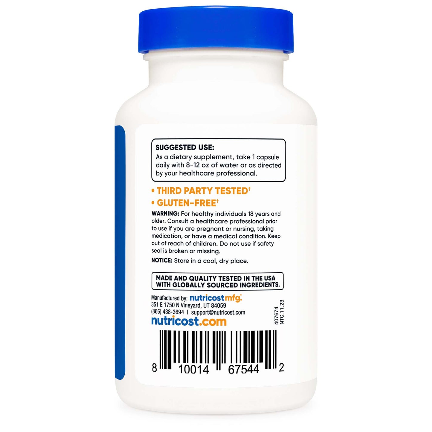 VITAMIN B2, CAP RIBOFLAVIN 400MG (120/BT 12BT/CS)