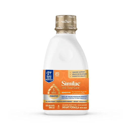Infant Formula Similac® 360 Total Care® Sensitive Unflavored 32 oz. Bottle Liquid Iron
