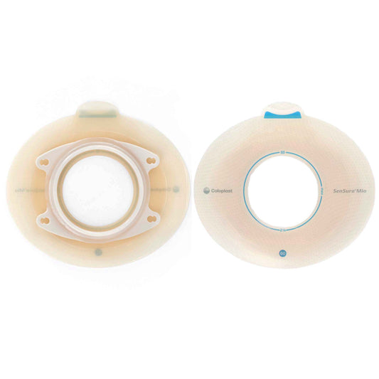 SenSura® Mio Click Ostomy Barrier, 50 mm Stoma Opening, Blue Color Match