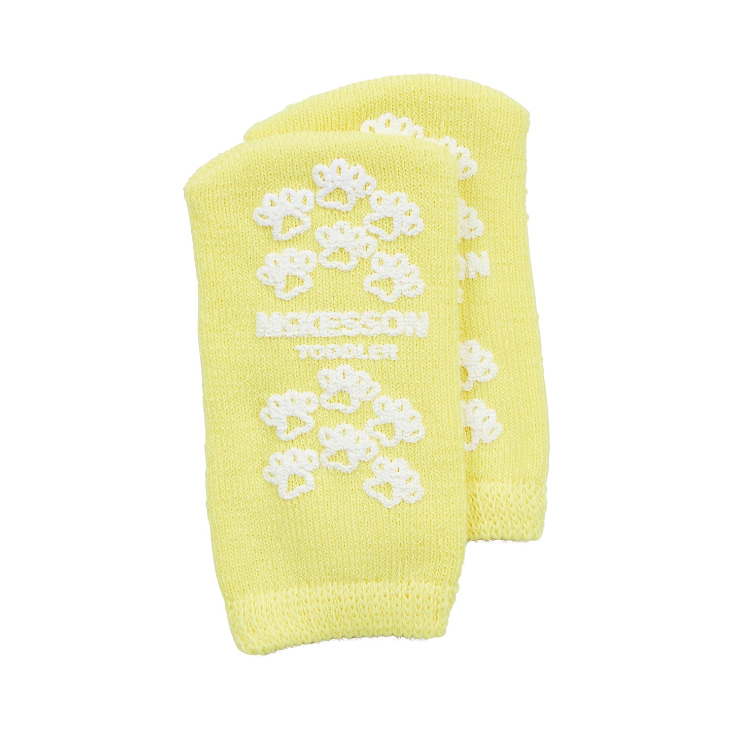 Slipper Socks McKesson Terries Unisex Toddler Single Tread Single Patient Use Yellow