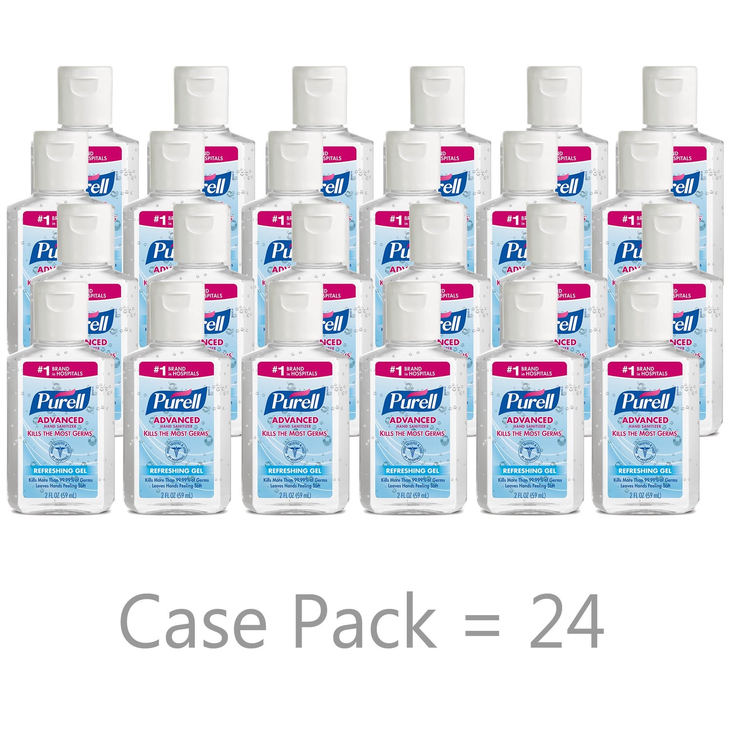 Purell® Advanced Hand Sanitizer 70% Ethyl Alcohol Gel, 2-ounce Bottle