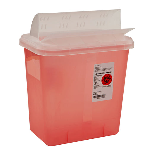 SharpSafety™ Multi-purpose Sharps Container, 2 Gallon, 10.5 x 10 x 7.25 Inch