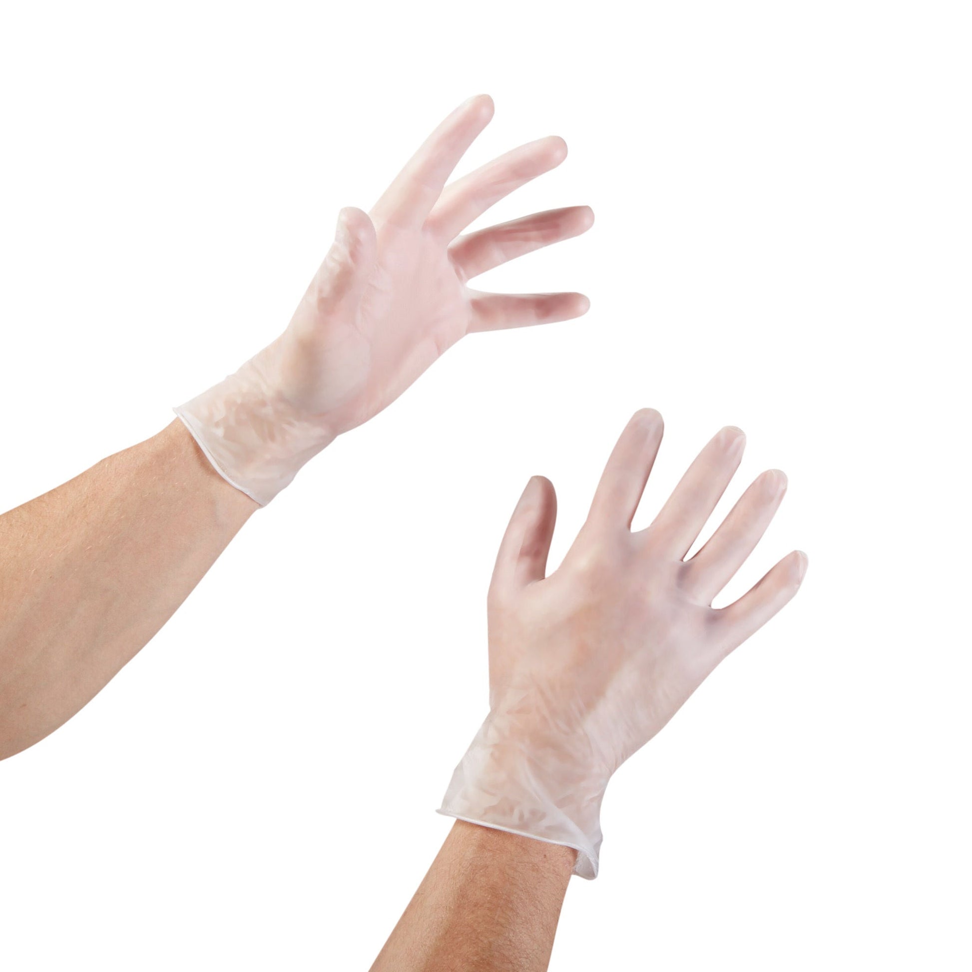 Vinyl Exam Gloves Medium NonSterile Smooth Clear 100 per Box