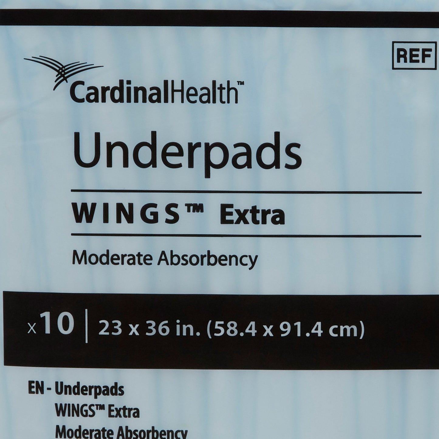 UNDERPAD, WINGS FLUFF 23"X36" (10/BG 15BG/CS)