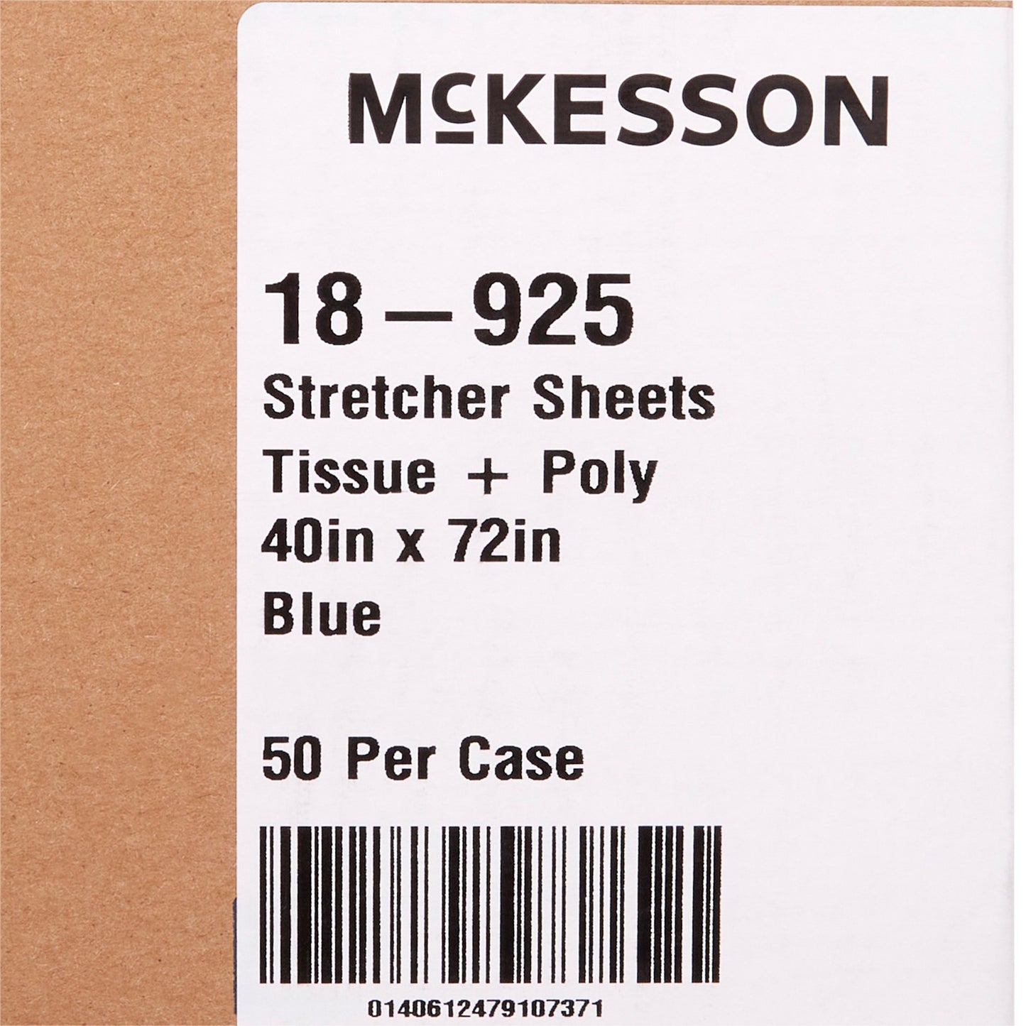 SHEET, STRETCHER 2PLY/POLY BLU40X72 (50/CS)