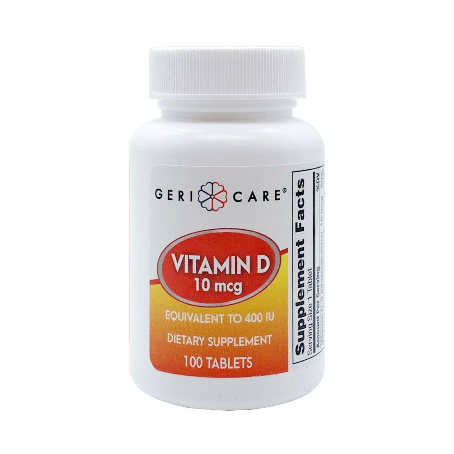 VITAMIN D, TAB 10MCG 400IU (100/BT)