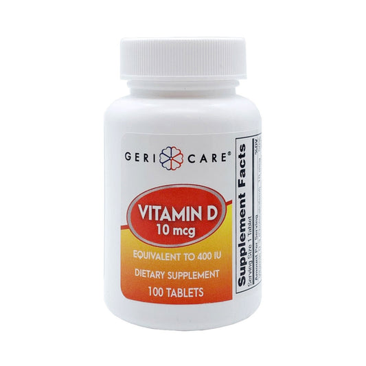 VITAMIN D, TAB 10MCG 400IU (100/BT)