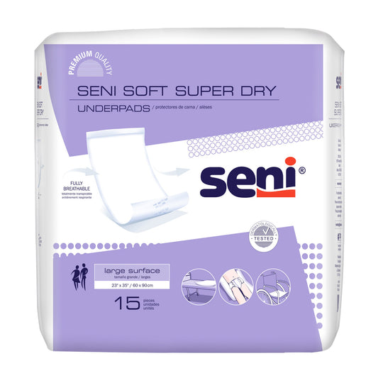 Seni® Soft Super Dry Underpads, Level 3 Absorbency
