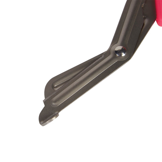 Trauma Shears McKesson Medicut Pink 7-1/4 Inch Length Medical Grade Stainless Steel NonSterile Finger Ring Handle Blunt Tip / Blunt Tip
