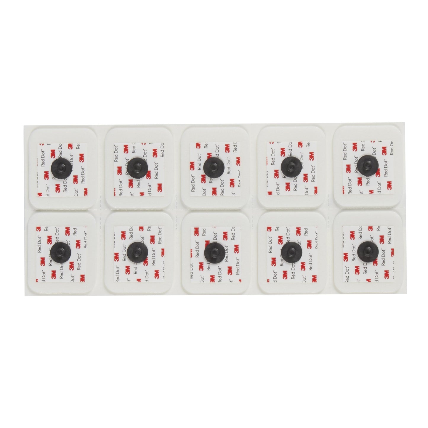 ECG Monitoring Electrode with Abrader 3M Red Dot Snap Connector Sticky Gel Foam Backing Adult Radiolucent