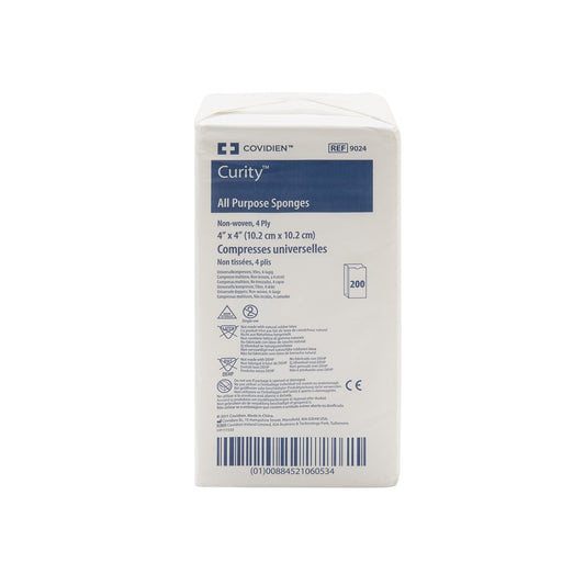 Curity™ Nonwoven Sponge, 4 x 4 Inch, 4-Ply