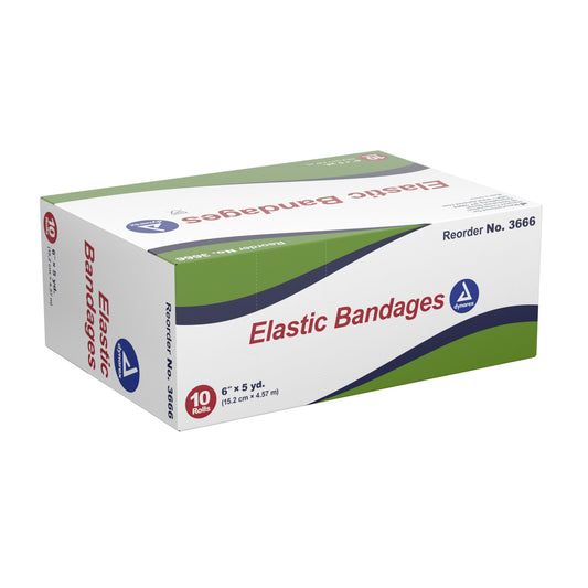 Dynarex® Clip Detached Closure Elastic Bandage, 6 Inch x 5 Yard