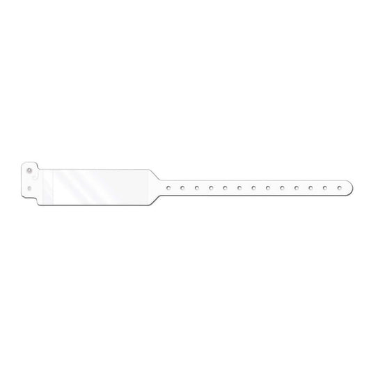 Conf-id-ent™ Identification Wristband with Shield, 11-3/4 Inch x 1-1/4, White