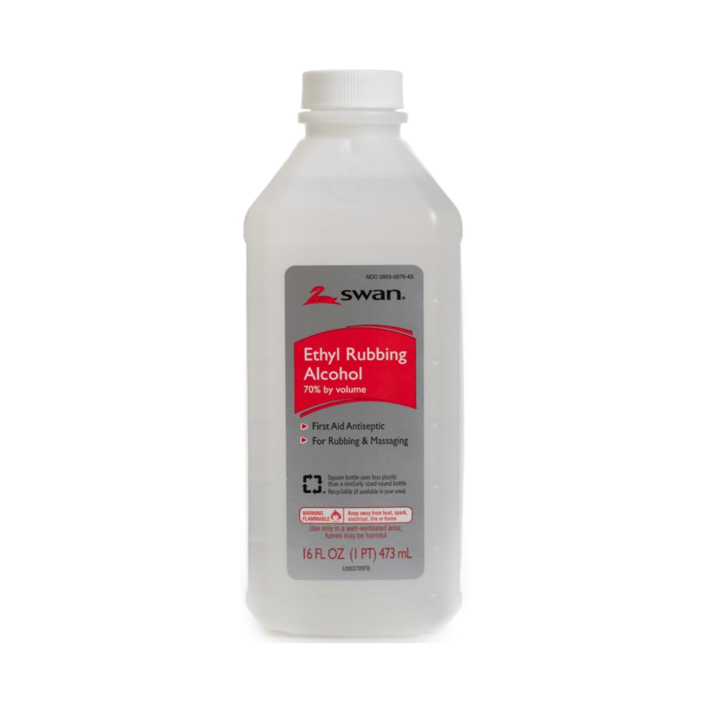 Swan Ethyl Alcohol Antiseptic, 16-ounce bottle