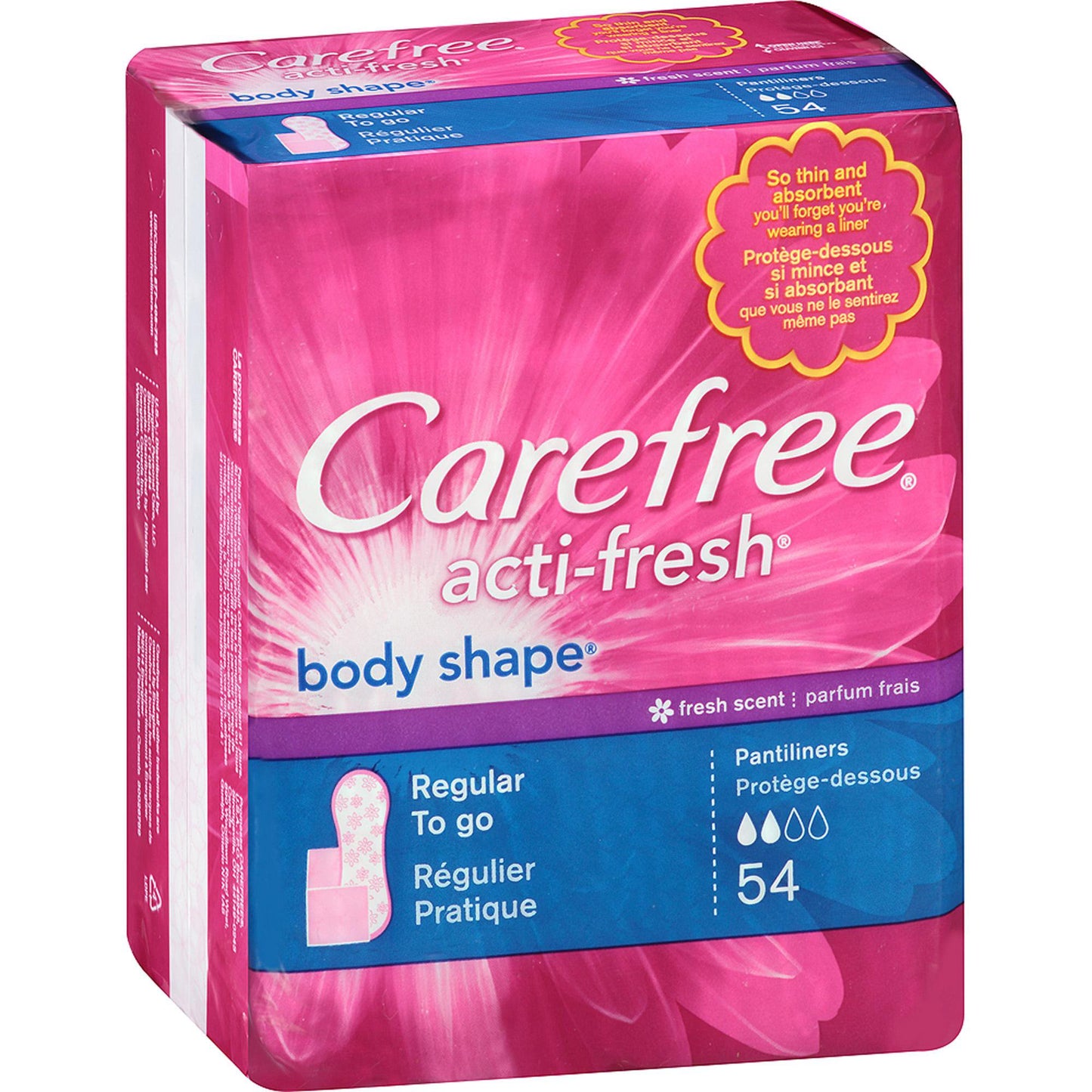 Carefree® Panty Liners, Regular