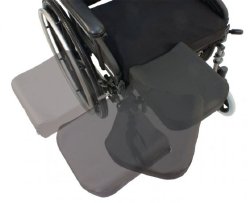 WHEELCHAIR, AMPUTEE SWING AWAY9"X14"