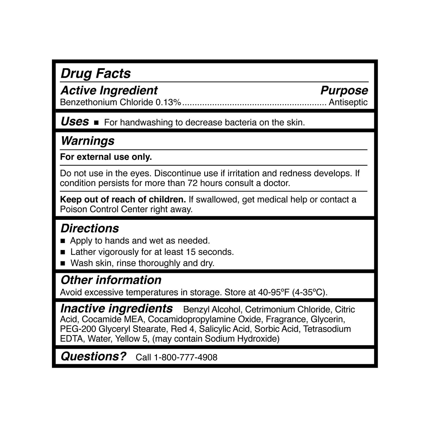 SOAP, MCKESSON ANTIB BENZETHONIUM CHLORIDE PUMP 18OZ (12/CS)