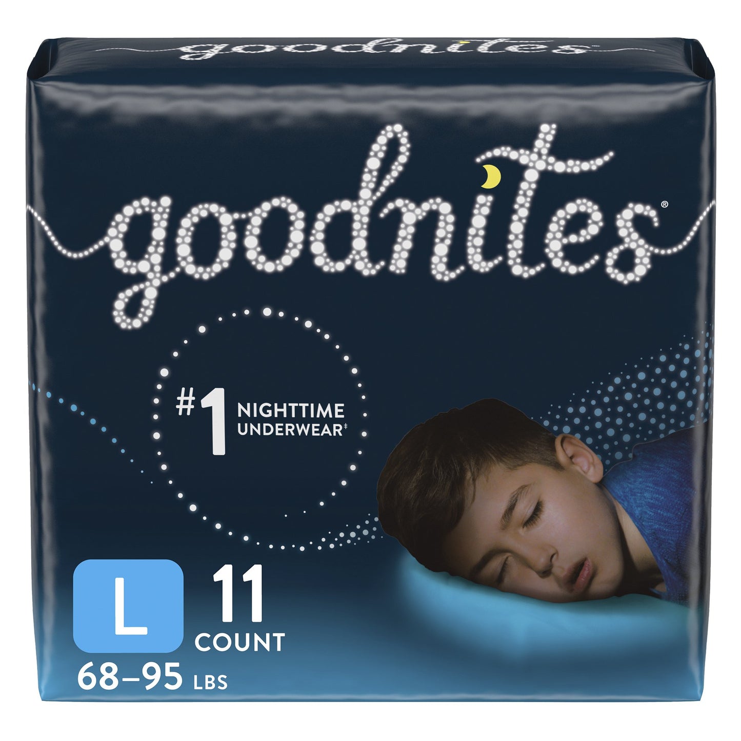 GoodNites® Night Time Underwear, Large for Boys weighing 68 – 95 lbs.
